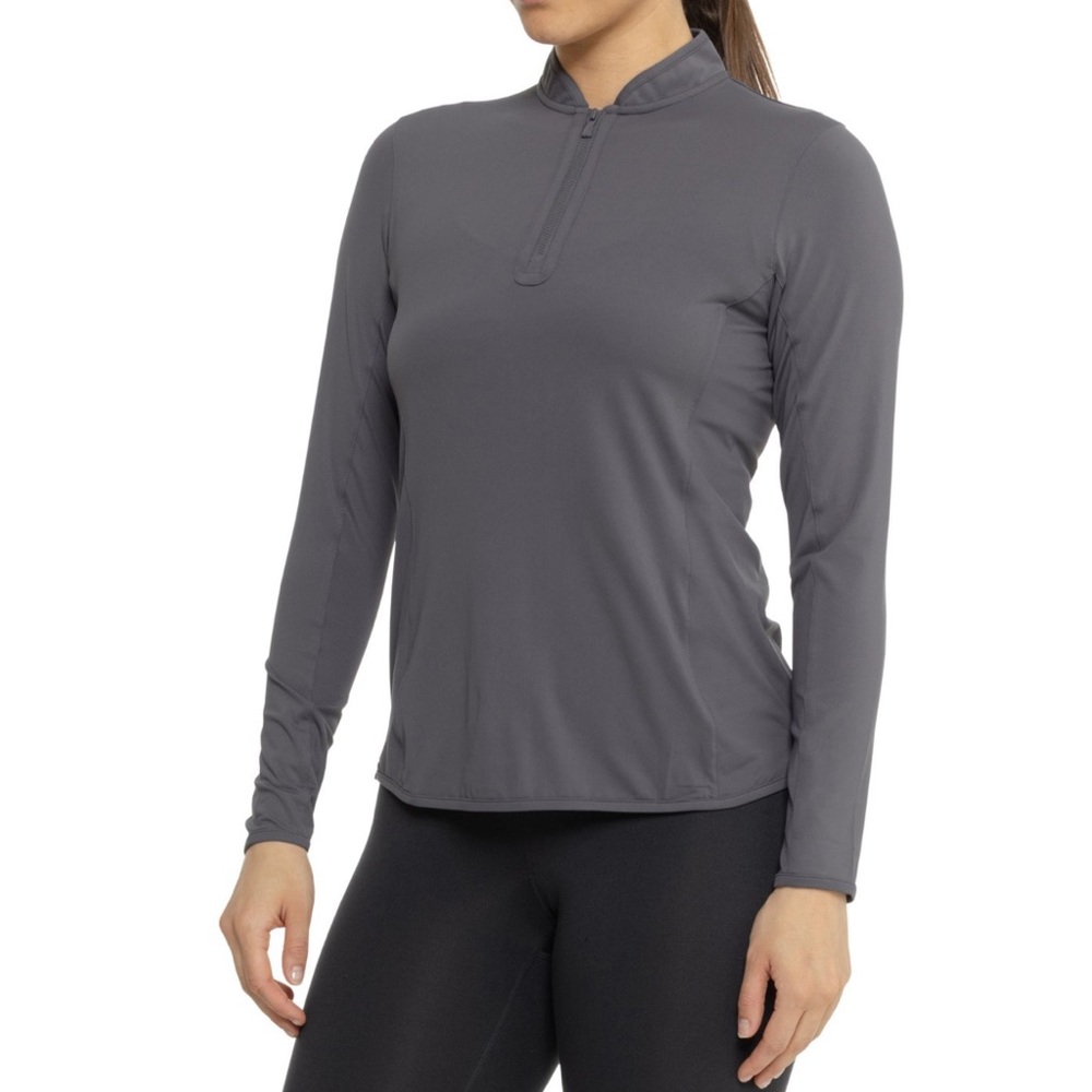 New Peter MILLAR Women's Crown Sport Lightweight Sun Shirt Gray - Picture 6 of 8